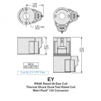 Coil 10VDC 15.9W fi13 h = 36.3mm